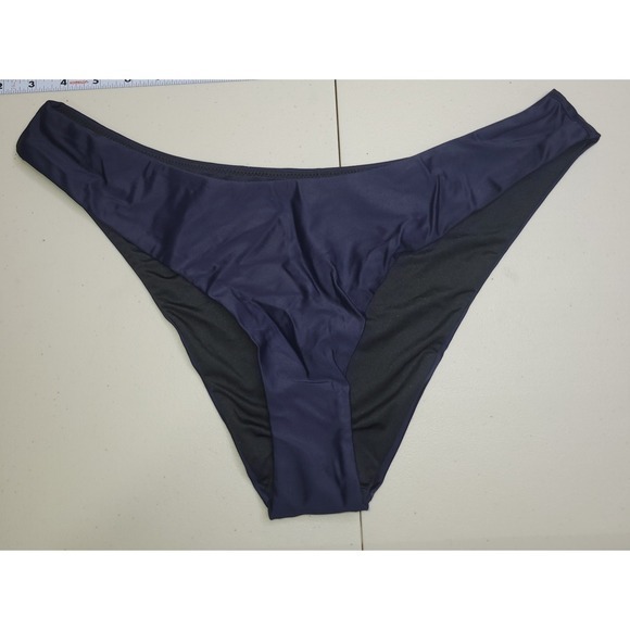 J. Crew Factory Other - New J.Crew Curved-Waist Cheeky‎ Bikini Bottom Womens L Blue Swim NWT BC125